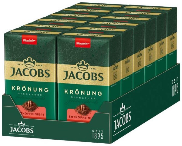 12 x Jacobs Krönung entkoffeiniert 500g | CaterPoint.de