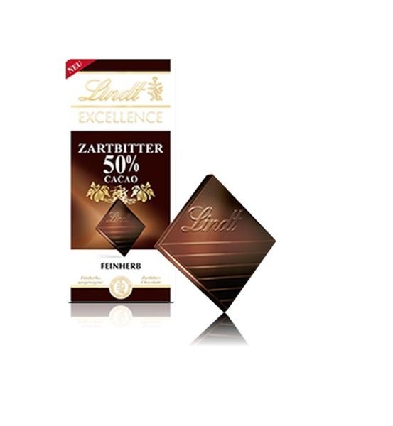 Lindt Schokolade Excellence Zartbitter 50% Tafel 100g